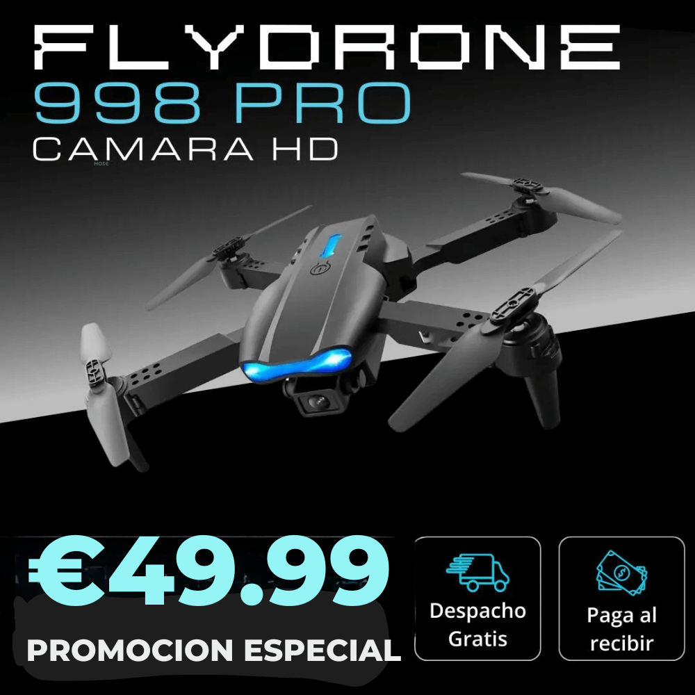 Flydrone 998 PRO Camara HD + 2 Baterías + Maletín Gratis