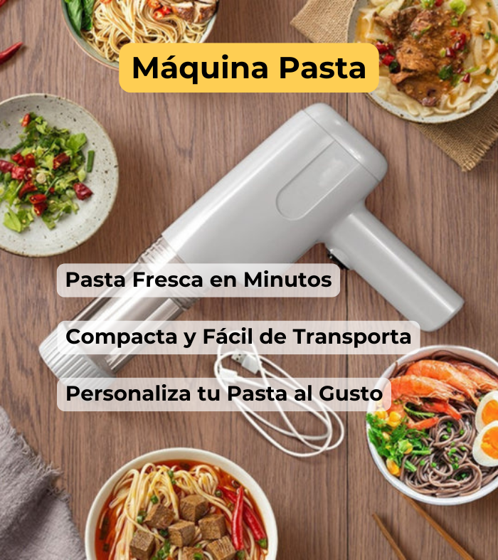 PASTAYA Máquina portátil para hacer pastas: practicidad y sabor en cualquier lugar